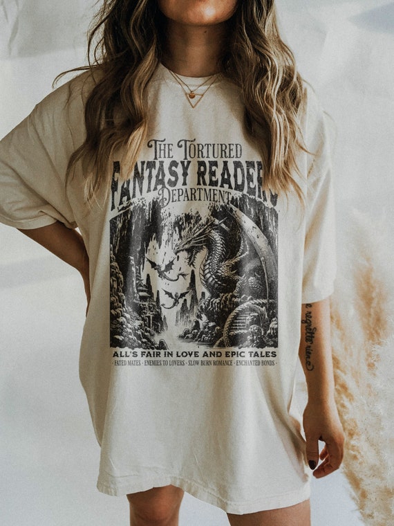 The Tortured Readers Department Shirt Fantasy Reader Shirt Booktok Merch Alls Fair in Love Shirt Book Lover Gift Dragon Bookish Shirt