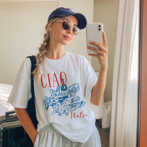 Ciao Shirt Italia Shirt Aperitivo Shirt Italian Market Shirt Tomato Girl Summer Shirt Old Money Aesthetic Ciao Bella Shirt Limoncello Shirt