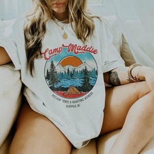 Vintage Camp Bachelorette Shirts Custom Bachelorette Party Shirts Mountain Bach Camp Themed Lake Bachelorette Shirts Wild in The Woods Tees