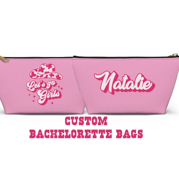 Custom Hangover Kit Bag Lets Go Girls Bachelorette Party Favor Cowgirl Bachelorette Party Nashville Girls Trip Cowgirl  Bachelorette Bags