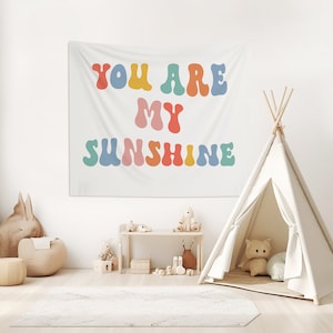 You Are My Sunshine Sign Play All Day Sign Playroom Wall Decor Playroom Sign Lets Play Sign Nursery Tapestry Toddler Room Decor Nursery Art