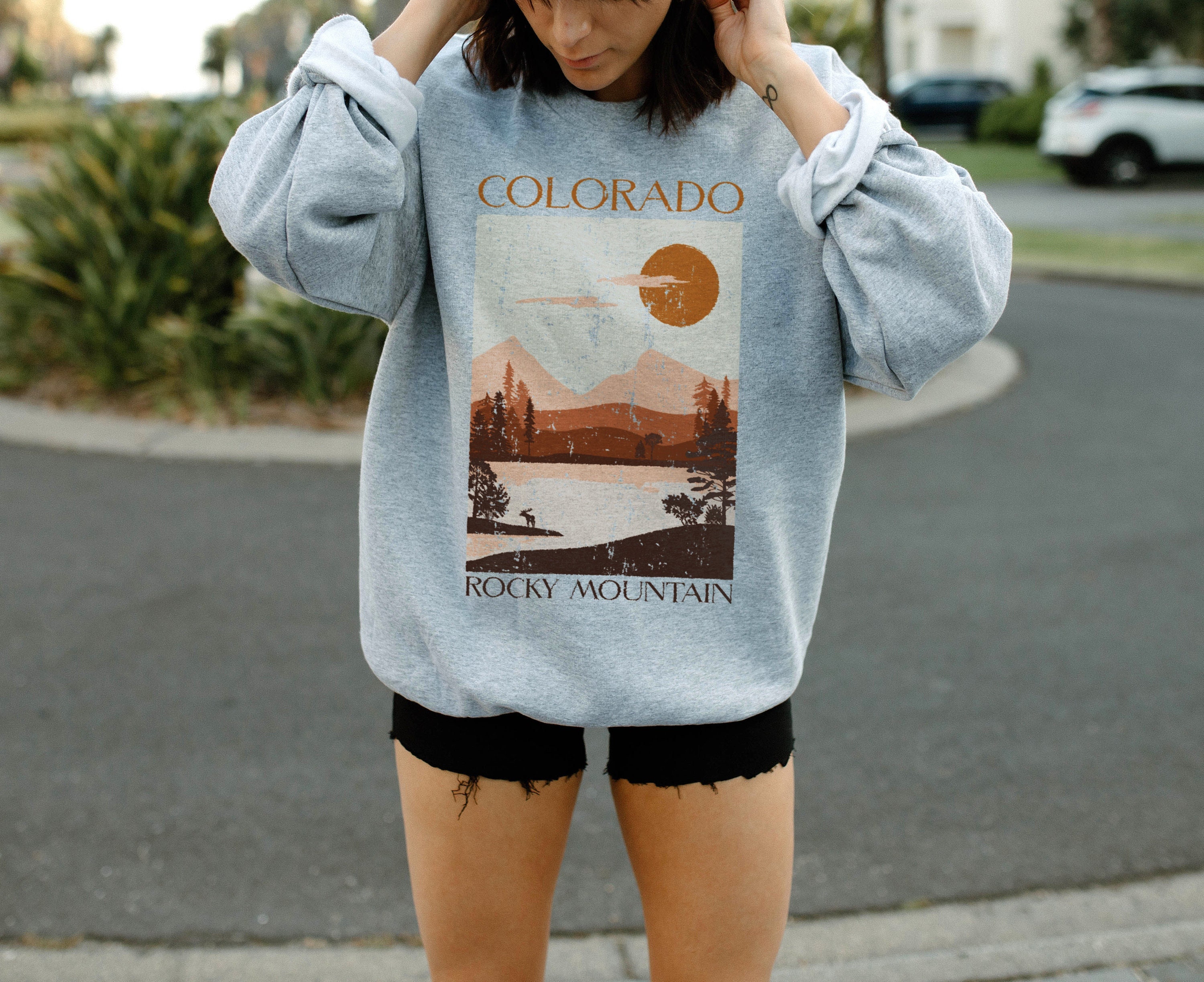 Colorado Sweatshirt Rocky Mountain Sweatshirt National Park