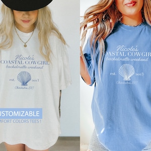 Coastal Cowgirl Bachelorette Shirts Costal Cowgirl Shirt Mermaid Bachelorette Hot Cowgirl Summer Last Splash Bachelorette Party Beach Bach