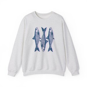 Sardines Sweatshirt Fish Sweatshirt Y2K Clothing Y2K Sweatshirt Fisherman Aesthetic Sardines Sweater Unique Fishing Gifts For Fishermen image 6