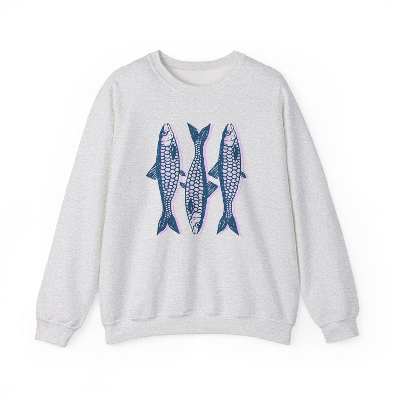 Sardines Sweatshirt Fish Sweatshirt Y2K Clothing Y2K Sweatshirt Fisherman Aesthetic Sardines Sweater Unique Fishing Gifts For Fishermen image 6