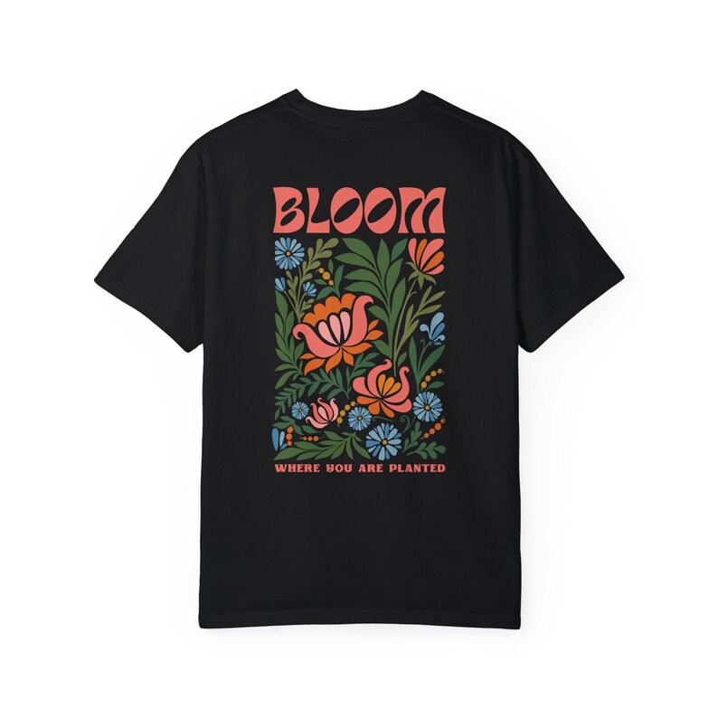 Camiseta "Florece donde estás plantado" Camiseta "Flor silvestre" Camiseta "Granola Girl" Camiseta "Flor prensada" Regalos ambientales Camiseta "Centro de cabaña" Camiseta "Mamá planta" imagen 4