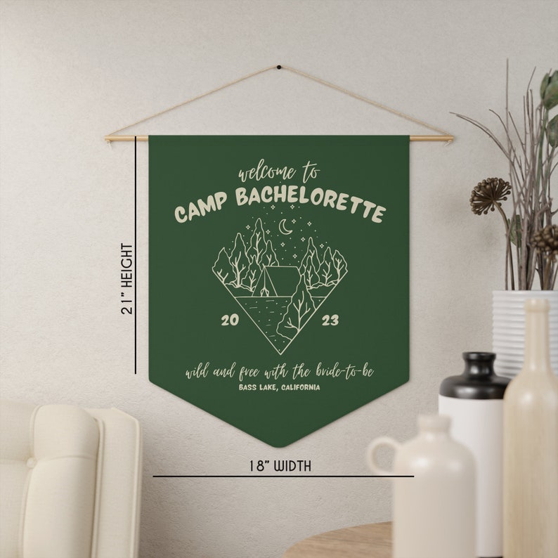 Camping Bachelorette Banner – 3 M Lang, Grün, Für Brautparty & Junggesellinnenabschied