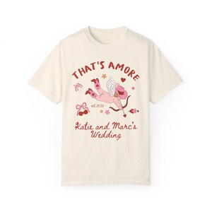 Das ist Amore Shirt Kundenspezifisches Hochzeits-Shirt Hochzeit Tshirt Toss Hochzeit Merch Frisch Mi Geschenke Italienisches Hochzeits-Thema Das ist Amore Theme Shirts Ivory