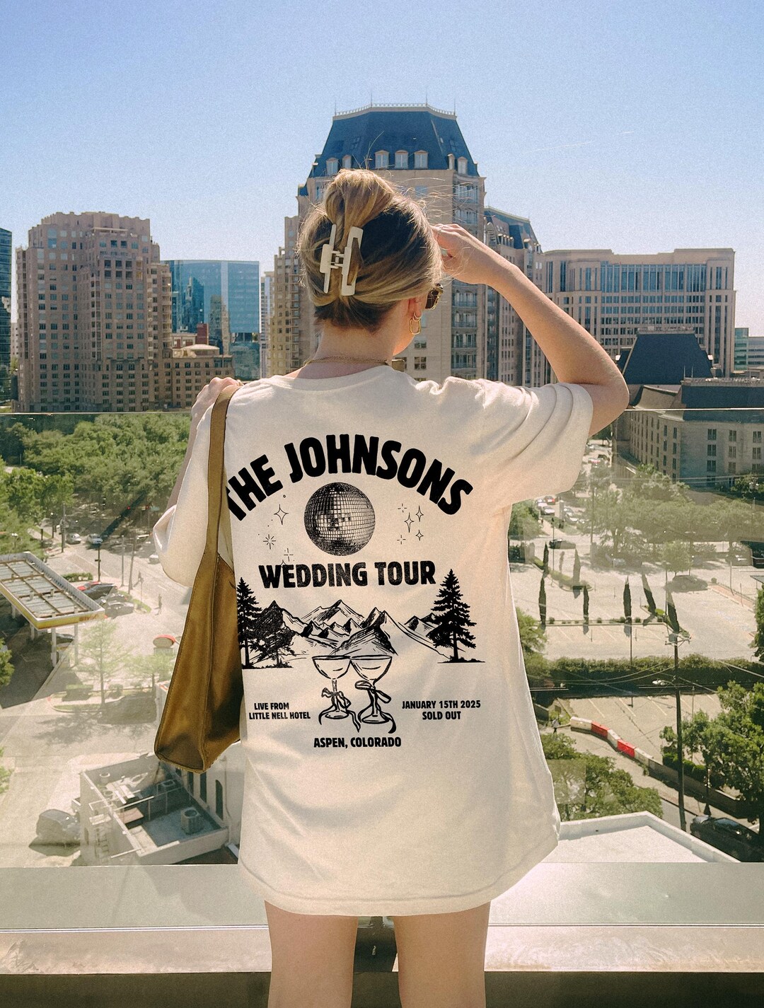 Wedding Merch Examples Wedding Tour Shirt Bride and Groom Shirt Aspen Wedding Merch Newly Wed ...