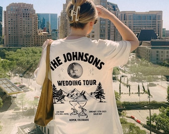 Hochzeit Tour Shirt Braut und Bräutigam Shirt Aspen Hochzeit Merch Frisch vermählte Geschenk Hochzeit Wochenende Shirt Hochzeit Tshirt Toss Hochzeit Toss Shirt