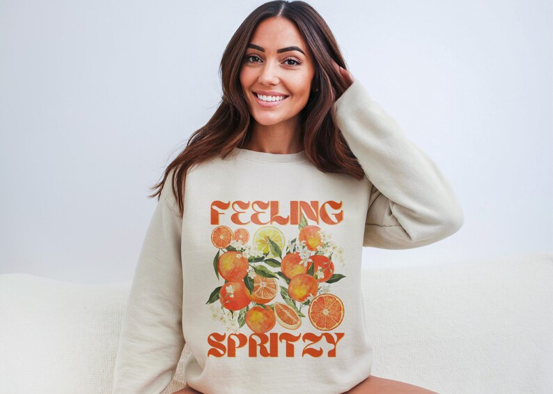 Feeling Spritzy Sweatshirt Retro Spritz Sweatshirt Italy Girls Trip Spritz Bachelorette Sweatshirt Love At First Spritz Luxury Bachelorette image 2