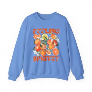 Feeling Spritzy Sweatshirt Retro Spritz Sweatshirt Italy Girls Trip Spritz Bachelorette Sweatshirt Love At First Spritz Luxury Bachelorette image 5