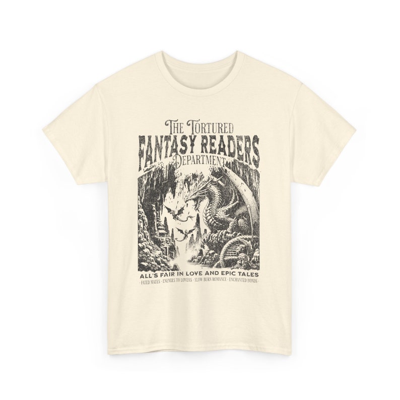The Tortured Readers Department Shirt Fantasy Reader Shirt Booktok Merch Alls Fair in Love Shirt Book Lover Gift Dragon Bookish Shirt image 6