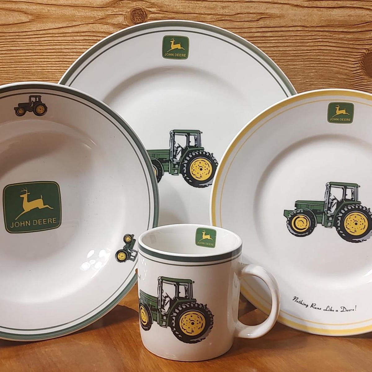 John Deere (tractor) by Gibson Designs. 4 Piece Place Setting and More. - Etsy