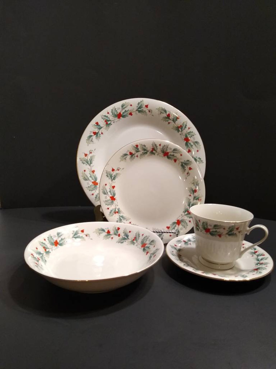 China Pearl Fine China. Liling China. Pattern Noel. Etsy