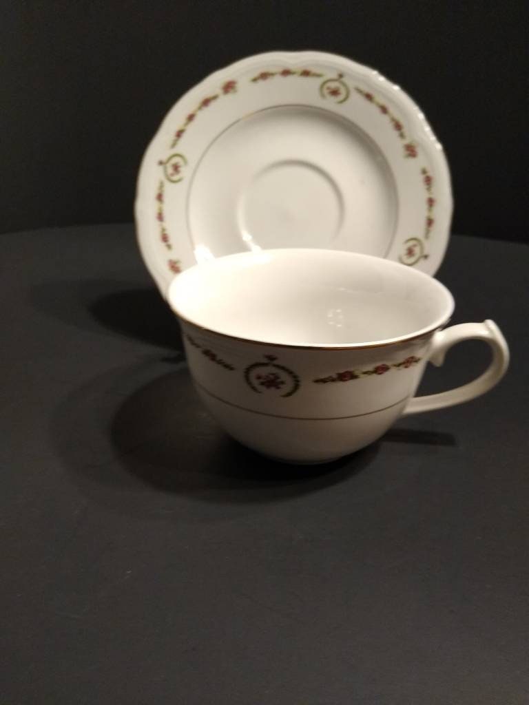 Lynns Fine China. Cup and Saucer Set. Etsy
