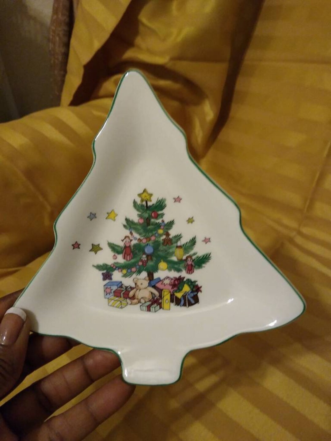 Nikko Christmas Tree Shaped Candy Dish Etsy