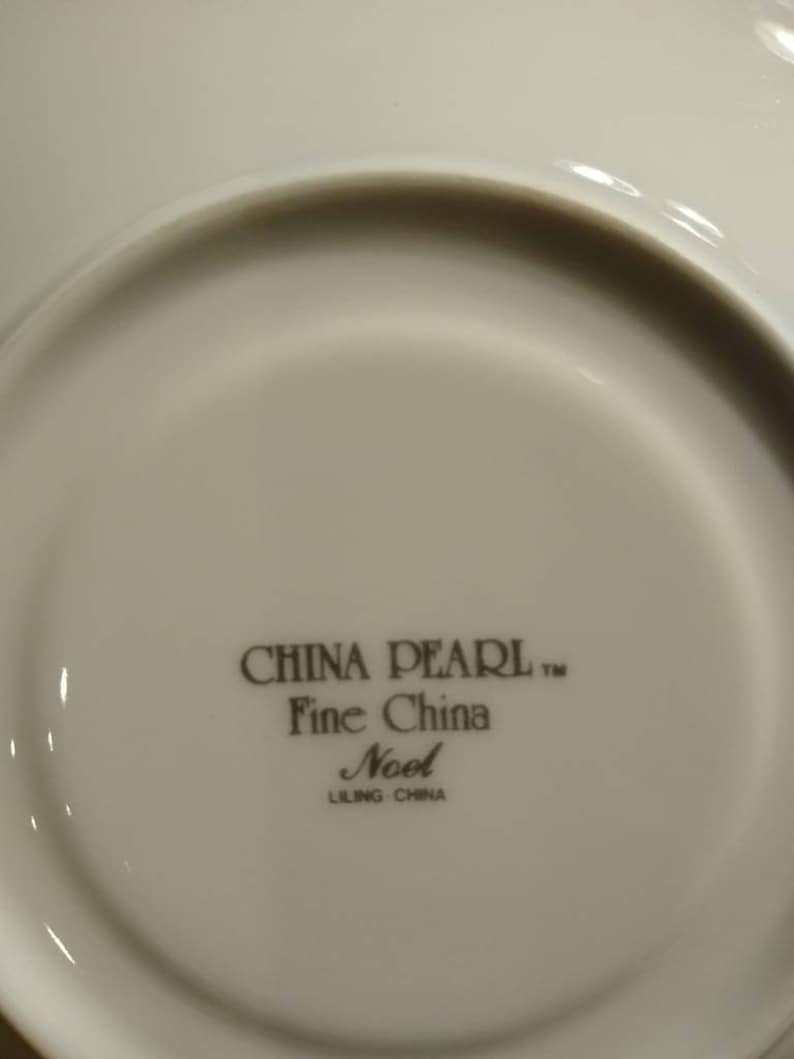 China Pearl Fine China. Liling China. Pattern Noel. Etsy