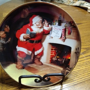 Coca Cola Limited Edition Christmas Plates & Mug by Franklin Mint