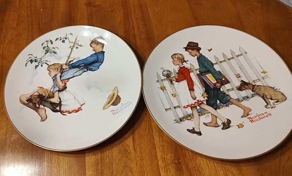 ノーマンロックウェル フォーシーズンズ ミニチュアプレートコレクション(21枚) ノーマンロックウェル フォーシーズンズ ミニチュアプレート