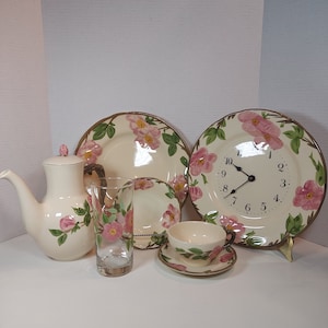 Franciscan Stoneware.  England backstamp. Pattern: Desert Rose.  Various pieces