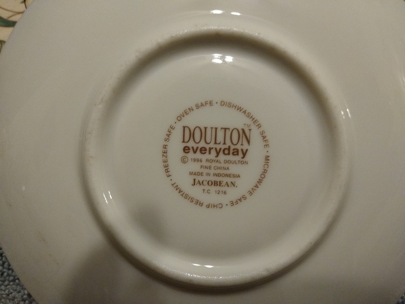 Royal Doulton Everyday English Fine China. Jacobean TC 1216. Etsy