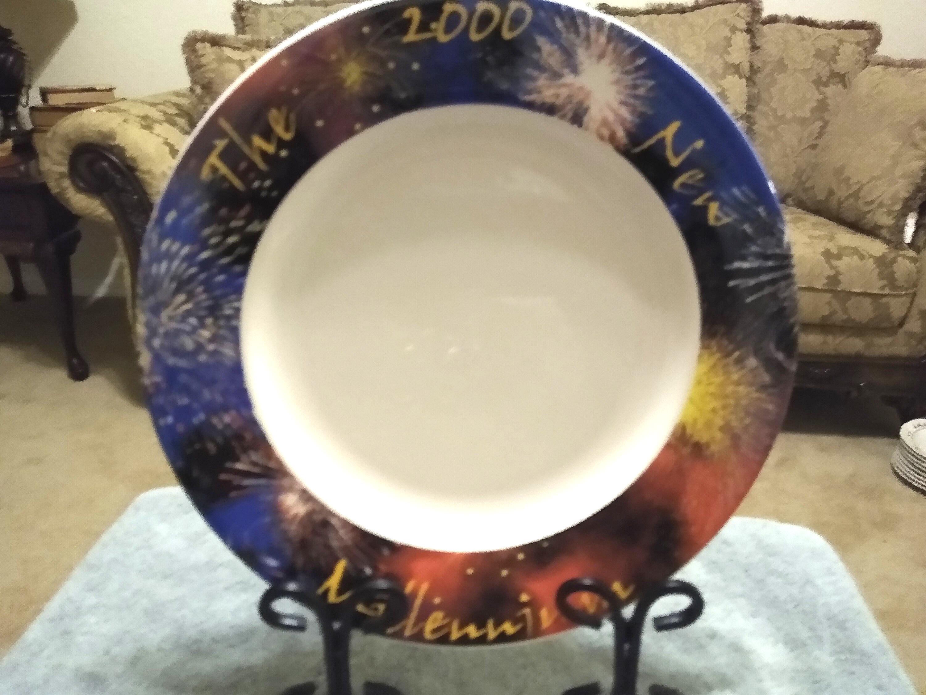 食器   Millennium Plate 2000 Millennium Plate - Etsy Israel