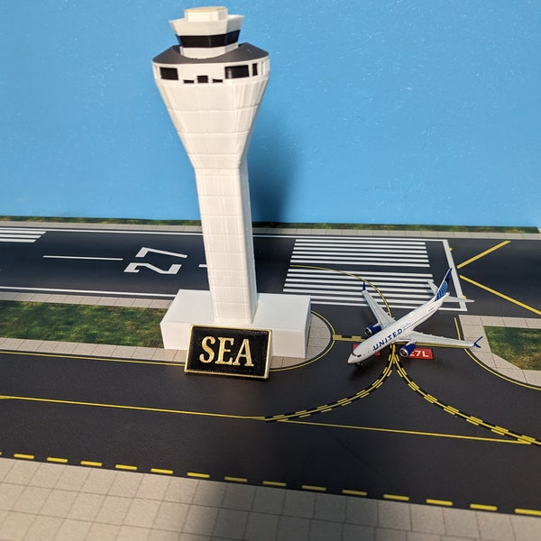 1:400 Scale SEA Air Traffic Control (ATC) Tower - Seattle Tacoma International Airport