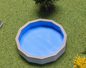 N Scale Above Ground Swimming Pool