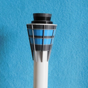 1:400 Scale IND Air Traffic Control (ATC) Tower - Indianapolis International Airport