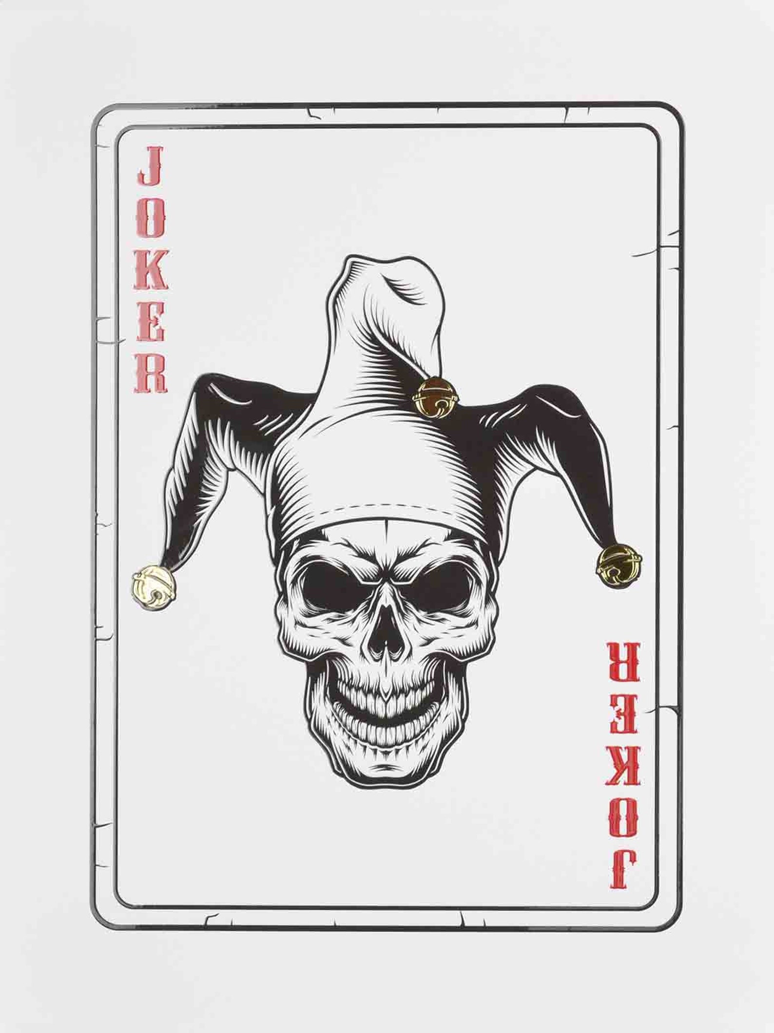 Gangsta Joker 3D Real Gold Poster Etsy