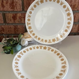 Corelle Butterfly Gold 8.5&quot; Salad / Luncheon Plates