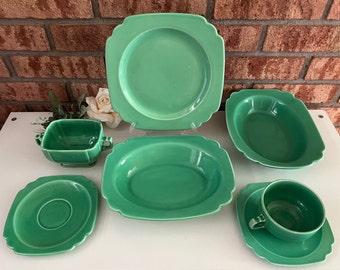 Homer Laughlin Riviera Green pieces, sold individually