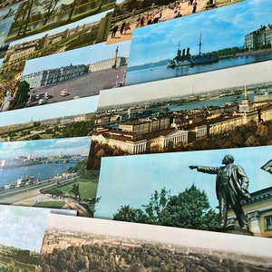 Leningrad USSR Souvenir Photos, Wide Format, 1960s