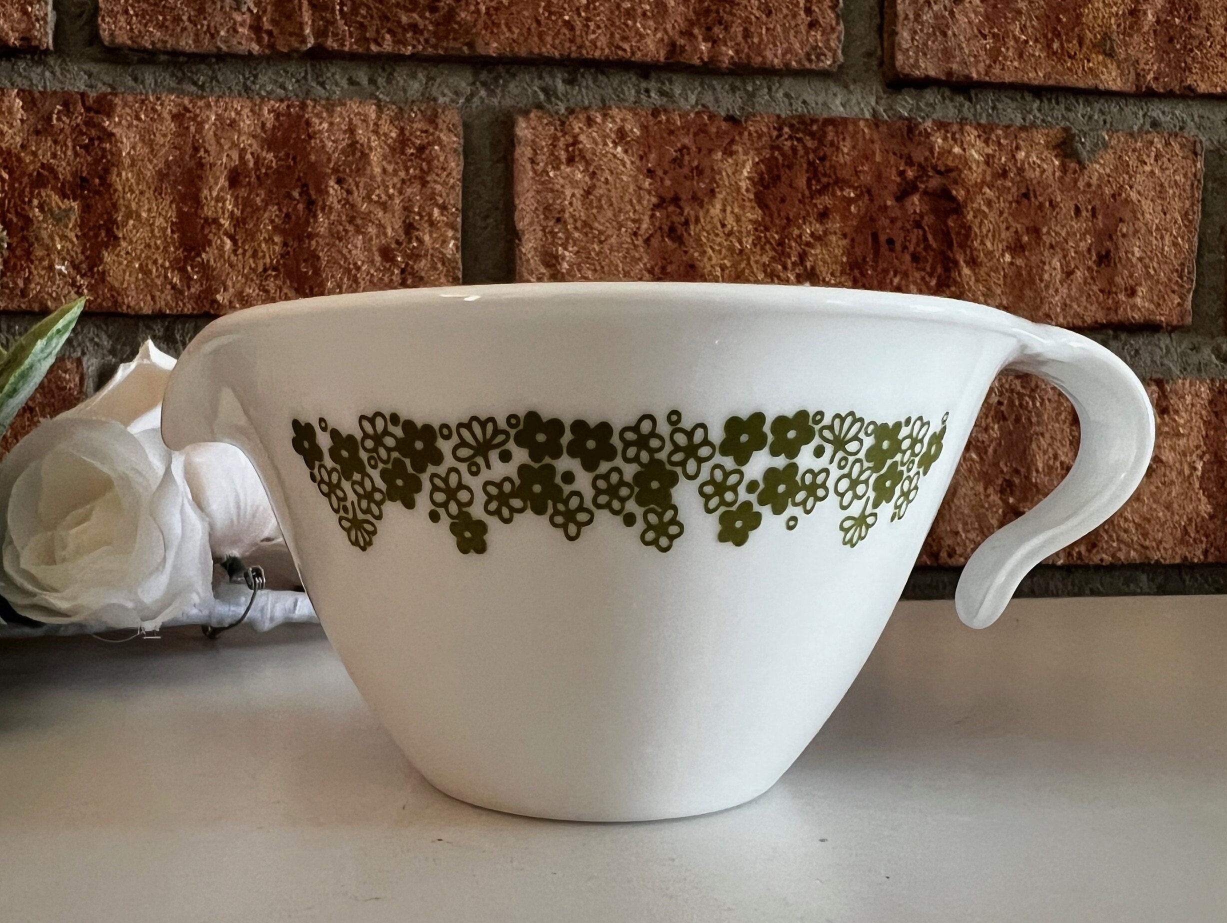 Corelle Spring Blossom Crazy Daisy Hook Handle Creamer - Etsy