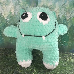 Maverick the Green Monster Crochet Plushie