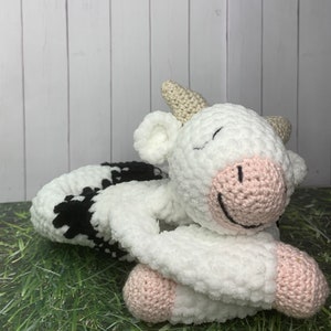 Baby Moo Cow Crochet Lovey
