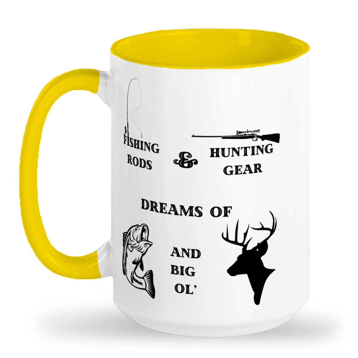Hunting gifts fishing poles and hunting gears birthday christmas gift idea  for men women travel mug