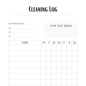 Home Cleaning & Maintenance Trackers/Schedule Bundle - Printable, PDF