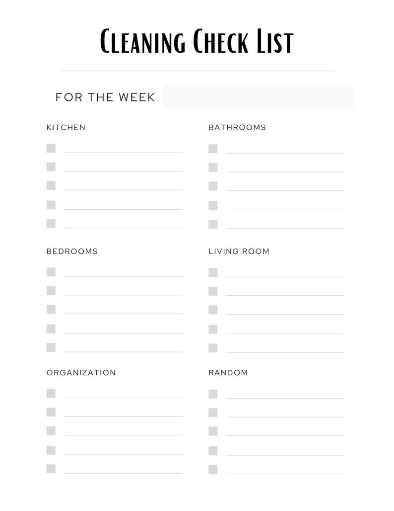 Home Cleaning & Maintenance Trackers/schedule Bundle Printable, PDF Etsy