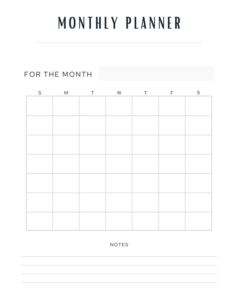 Printable Planner and Organizer Bundle PDF, Instant Download - Etsy