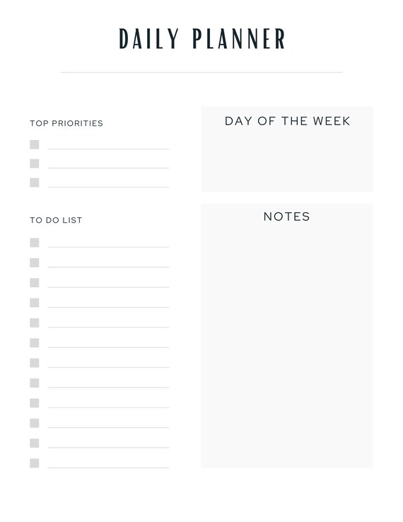 Printable Planner and Organizer Bundle PDF Instant Download | Etsy