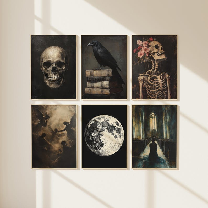 Vintage Dark Academia Wall Art Prints: 38-piece Gallery Set (digital ...