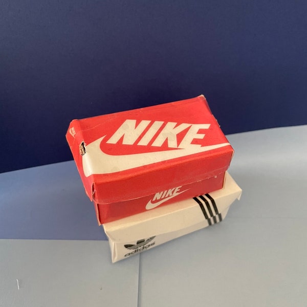 Miniature Nike and Adidas Shoe boxes