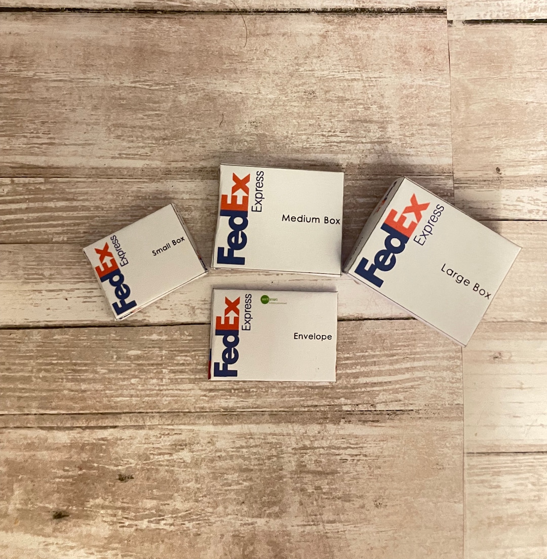 Miniature Fedex Boxes Etsy