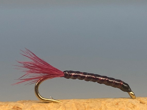 Set of Bloodworm Fishing Flies Australia