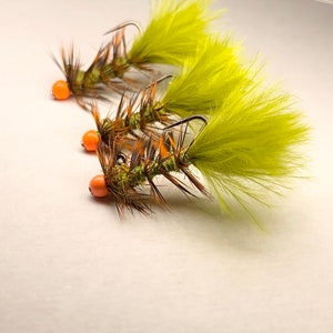 Balanced pumpkin head fly set of 3