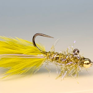 Olive uv balanced leech fishing flies set of 3