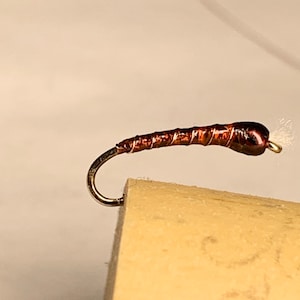 Set of 3 holographic brown chironomids