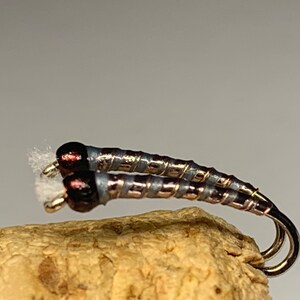 Blue dun and bronze set of 2 chironomids